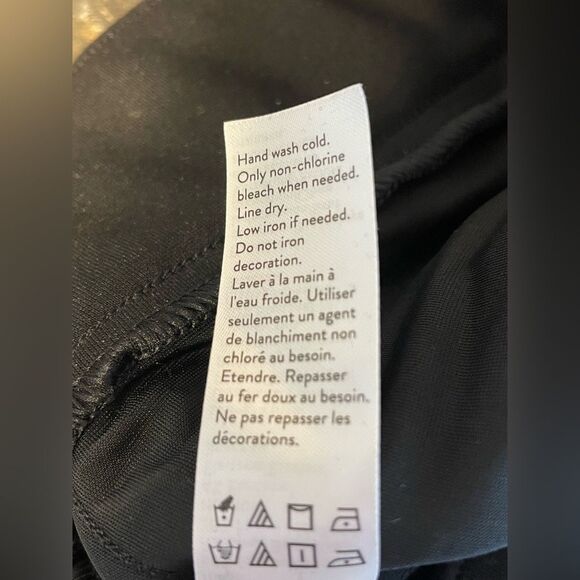 SPANX Ponte Skinny Sequin Trim Black S/P - Picture 9 of 10